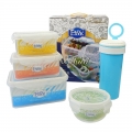 Freezer Safe Microwavable Food Containers Sets with Water Bottles