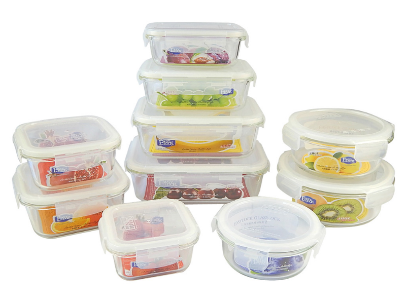 Large Plastic Food Storage Containers with Lids