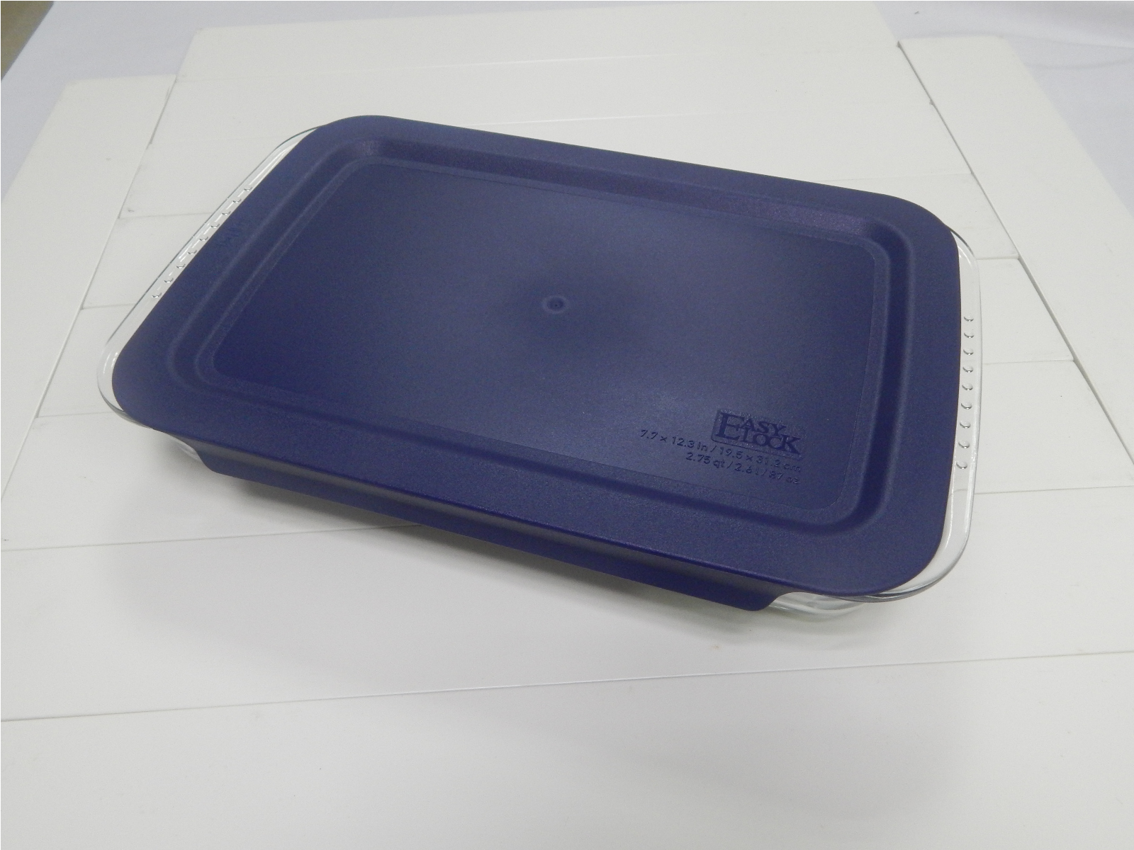 Pyrex Baking Dish, Divided Glass, 1.7 Quart, 8 Inch x 12 Inch