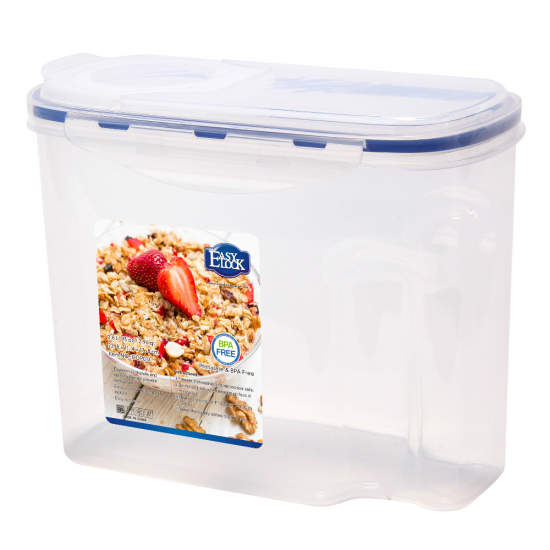 Clear Medium Locking Storage Bins with Lids